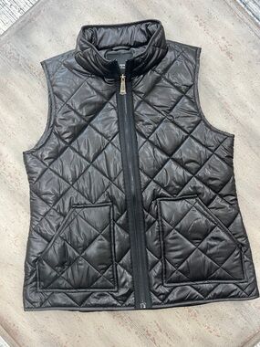 NWT kate spade Black Quilted Diamond-Pattern Puffer Vest